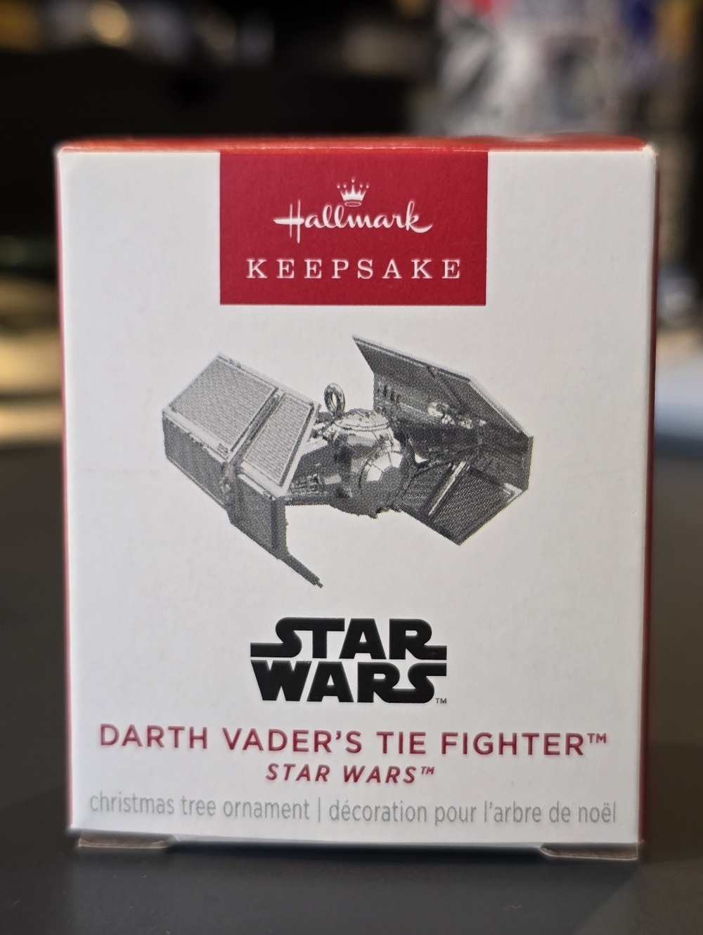 2025 Hallmark Keepsake Star Wars Darth Vader's Tie Fighter Ornament Silver